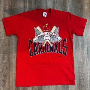 Vintage 80s St Louis Cardinals T-Shirt Logo 7 Large